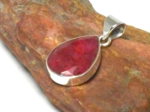 Rosa roter rubin sterling - roter,