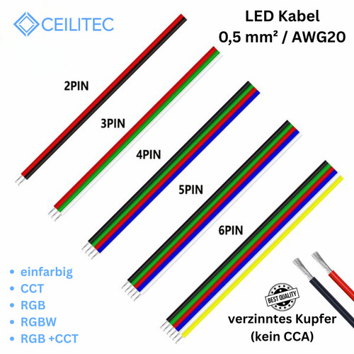 Led kabel verlängerungskabel - led,