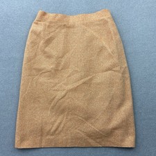 Damen Rock Gr. 36 S Orange Seide 