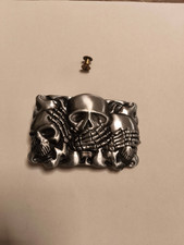 BIKER BELT BUCKLE / SKULL