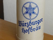 Alter 1L Brauerei Bierkrug WÜRZBURGER HOFBRÄU um 1940 Maßkrug Würzburg Krug