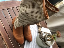 Sommer Damen Stiefel,  beige /