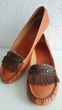 Damenschuhe Pumps PROGETTO Cognac/Braun 100%Leder Gr. 41 NEUw! UVP120-, €