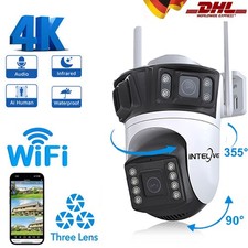 3 Lens 9MP HD FUNK WIFI NETZWERK CAMERA Outdoor AUßEN ÜBERWACHUNGSKAMERA PTZ NEU