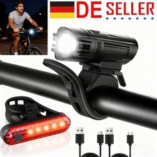 LED Fahrradlampe Set USB Akku