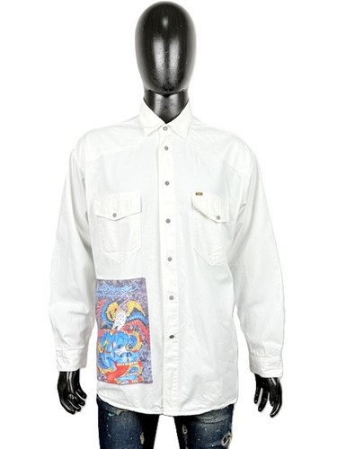 Mustang herren hemd - xxl, weiß