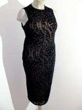 Abend Kleid Schwarz Samt