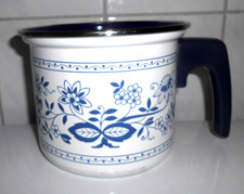 DDR Emaille Topf Milchtopf mit