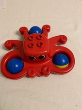 Lego, Duplo Krake, Klapper, Nachziehtier, rot, Vintage, 90iger