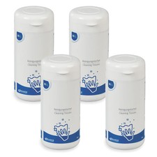 4x HADEO Reinigungstücher im Spender (90 Stück) für Hörgeräte - Spenderbox