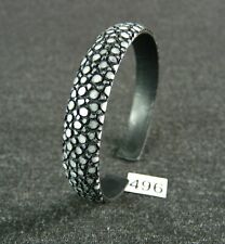 496) Rochenleder Armreif 1 cm