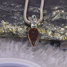 Boulder Opal Anhänger, 925er