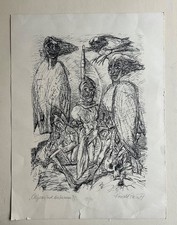 Lithografie 1977 Ronald Paris