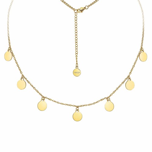 Plättchen kette 8mm edelstahl - plättchen,
