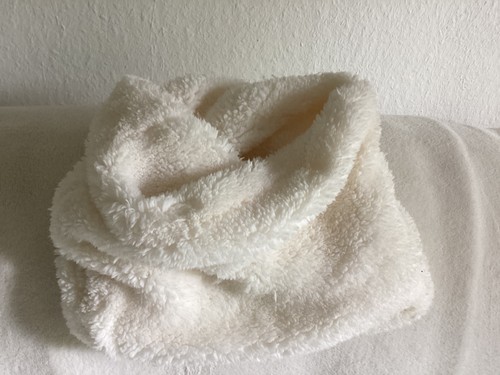Teddy schlaufenschal wollweiss - schlaufenschal,