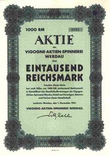 Vigogne Aktien Spinnerei 1941
