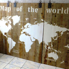 MAP OF THE WORLD = Riesige Weltkarte aus Holz Großformat: 125 x 211 cm = PERFEKT
