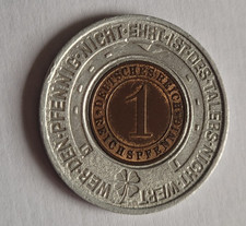 Glückspfennig Stadt Glatz 1910-1935 Kreissparkasse 1 ein Reichspfennig