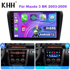 Für Mazda 3 BK 2003-2009 Android 13 Autoradio GPS Navi WIFI BT 4G+64GB 9 Zoll
