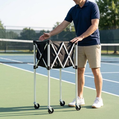 Faltbarer tennisballwagen - faltbarer,