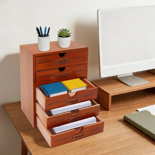 5-Zeichen-Schreibtisch-Organiz