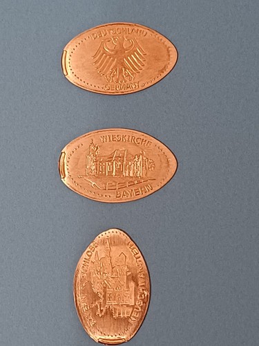 Elongated coins wieskirche - coins,