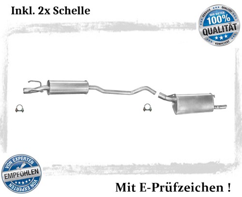 Auspuffanlage für opel corsa - für,