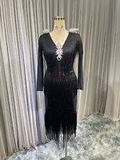 Tanz Body  + Rock Turnierkleid Latein Schwarz Gr. S/M Neu