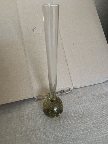 Hübsche glas vase - hübsche, gelbe