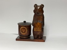 Antike Holzfigur Bär mit