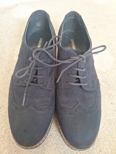 Damen Leder Schnürschuhe