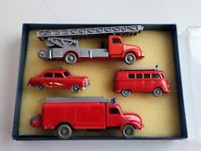 WIKING 2120/2B Geschenkpackung Feuerwehr Leiter Mercedes Magirus Modellauto