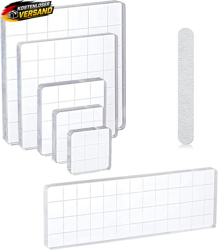 Acryl stempelblock set - stempelblock,