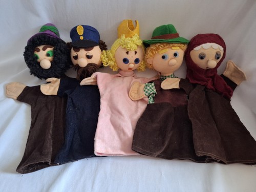 Handpuppe mit stoffkopf - 5x,