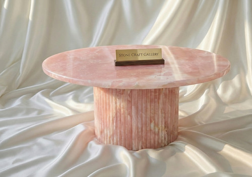 Luxus couchtisch rund pinker - luxus,
