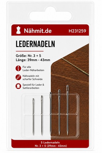 Ledernadeln stück 39mm - ledernadeln,