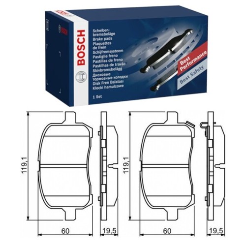 Bosch bremsbeläge vorne - bosch, für