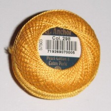 Anchor Perlgarn 8 Farbe 298 Stickgarn Hardanger 10 Gramm