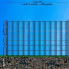 Doppelstabmattenzaun 6/5/6