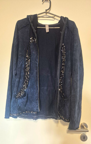 Tredy damen sweatjacke blau - damen,
