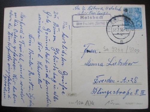 Ddr postkarte landpost - (1674),