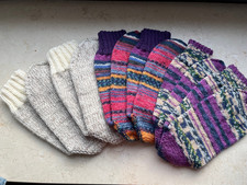 3 Paar handgestrickte Socken