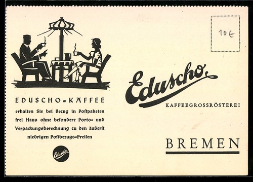 Eduscho kaffee großrösterei - eduscho, kaffee,