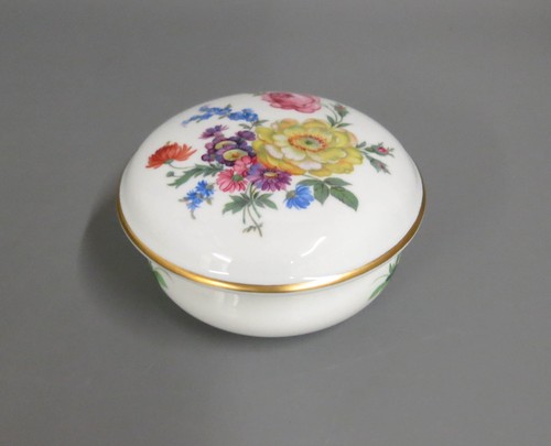 Dose meissen porzellan bunte - dose,