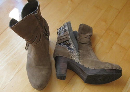 Damen stiefel wildleder - in,