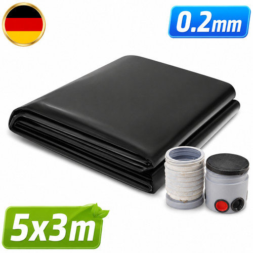 Wasserdicht schwarz teichfolie - wasserdicht,