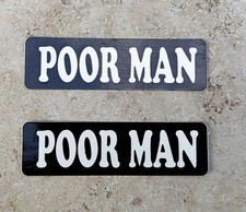 Poor Man Biker 2 Pcs.Aufkleber Decals Stickers USA Helmaufkleber Harley