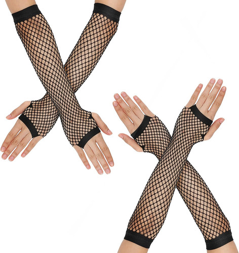 Paar netzhandschuhe lange - 2,