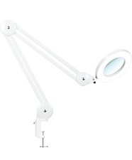 Beyamz LED Lupenleuchte Arbeitsplatzlampe 5 Dioptrien Lupe Klemme Schwenkarm