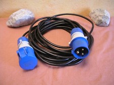 10 M CEE Kabel Schwarz Adapter 230V Camping Wohnwagen Wohnmobil Camper Boot IP44